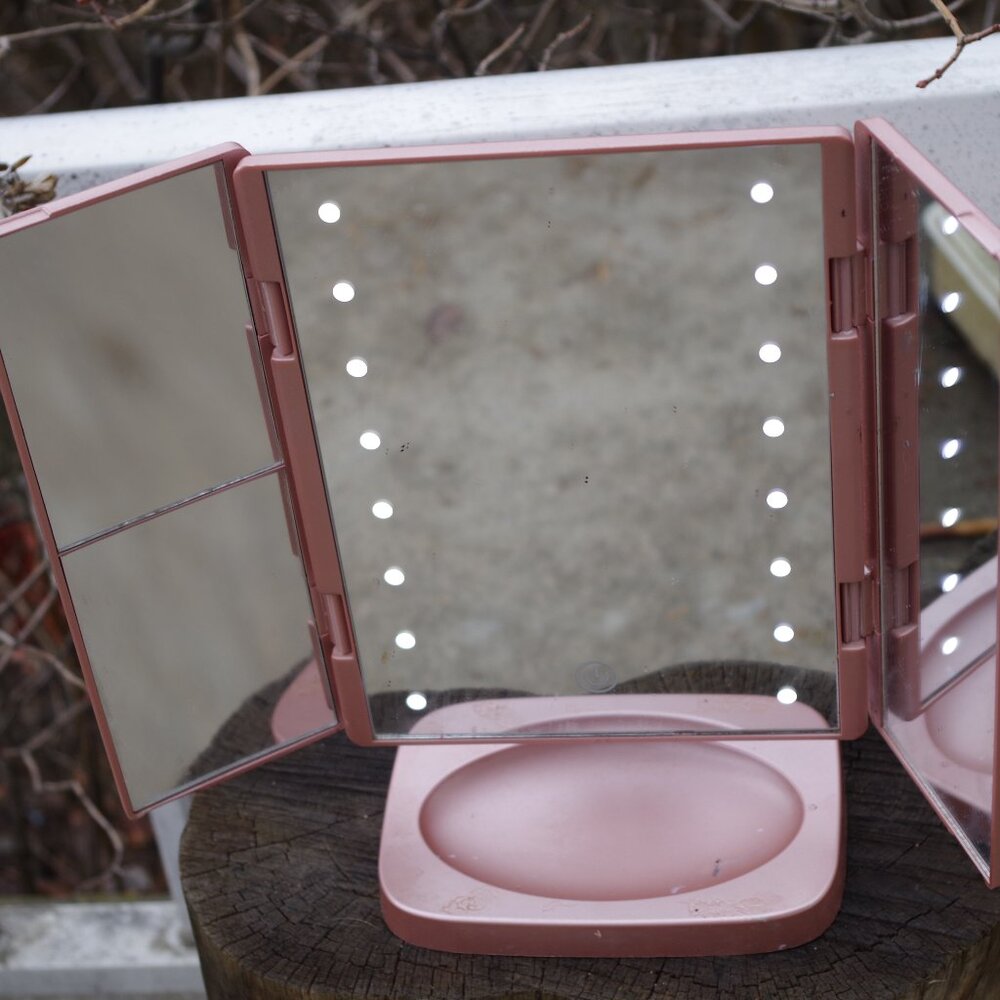 Vintage Pink ConAir Make-Up Mirror